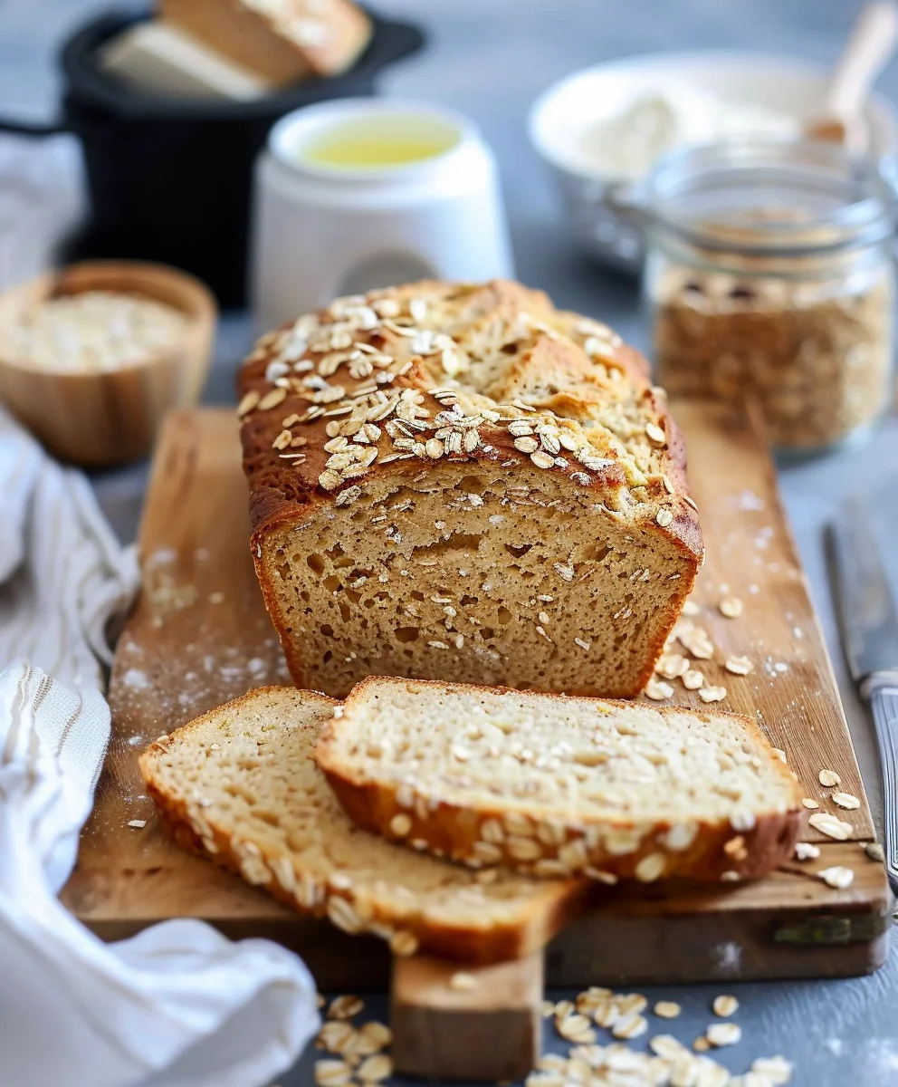 Haferflocken Quark Brot aus dem Airfryer – Schnell & Einfach