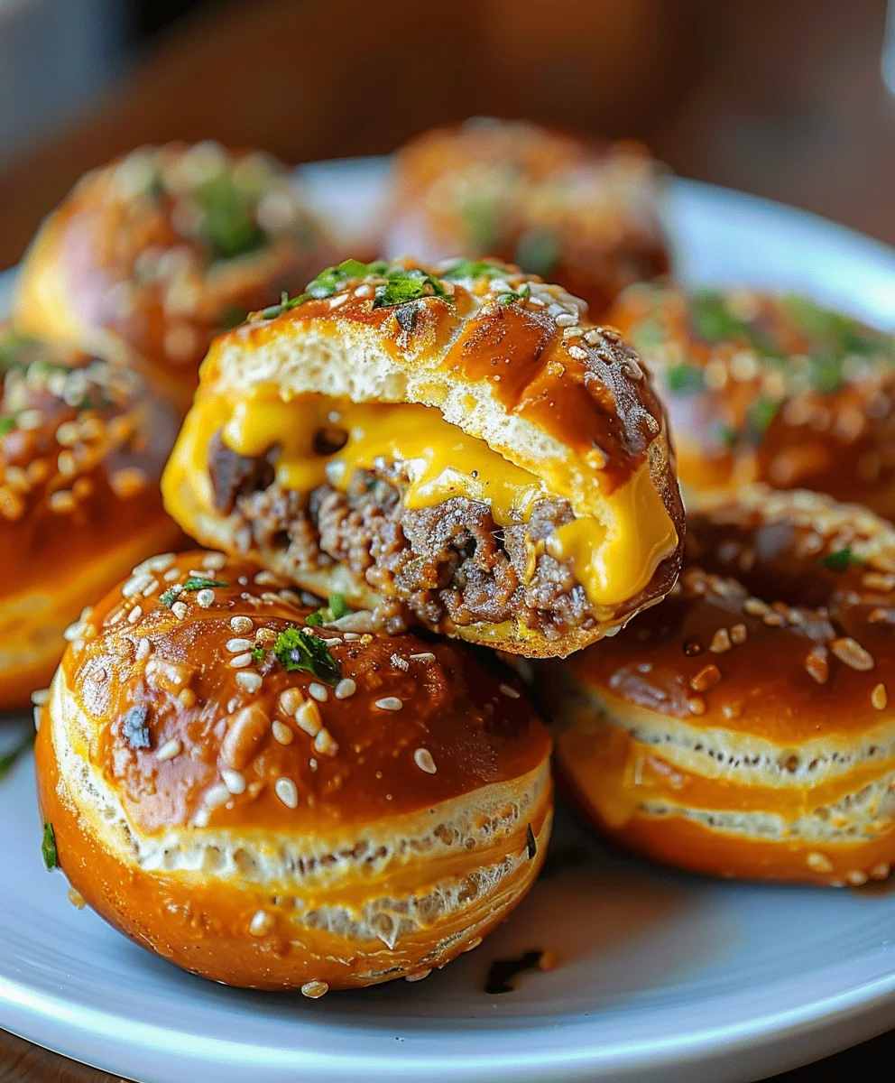 Unwiderstehliche Cheeseburger Brezel Bombs: Dein Snack-Hit!