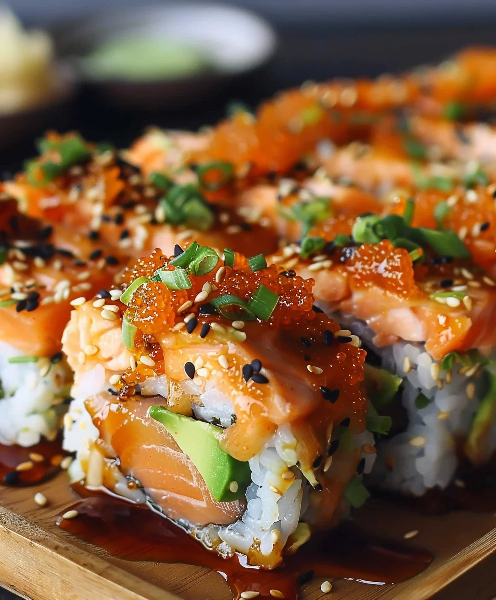 Spicy Salmon Sushi Bake