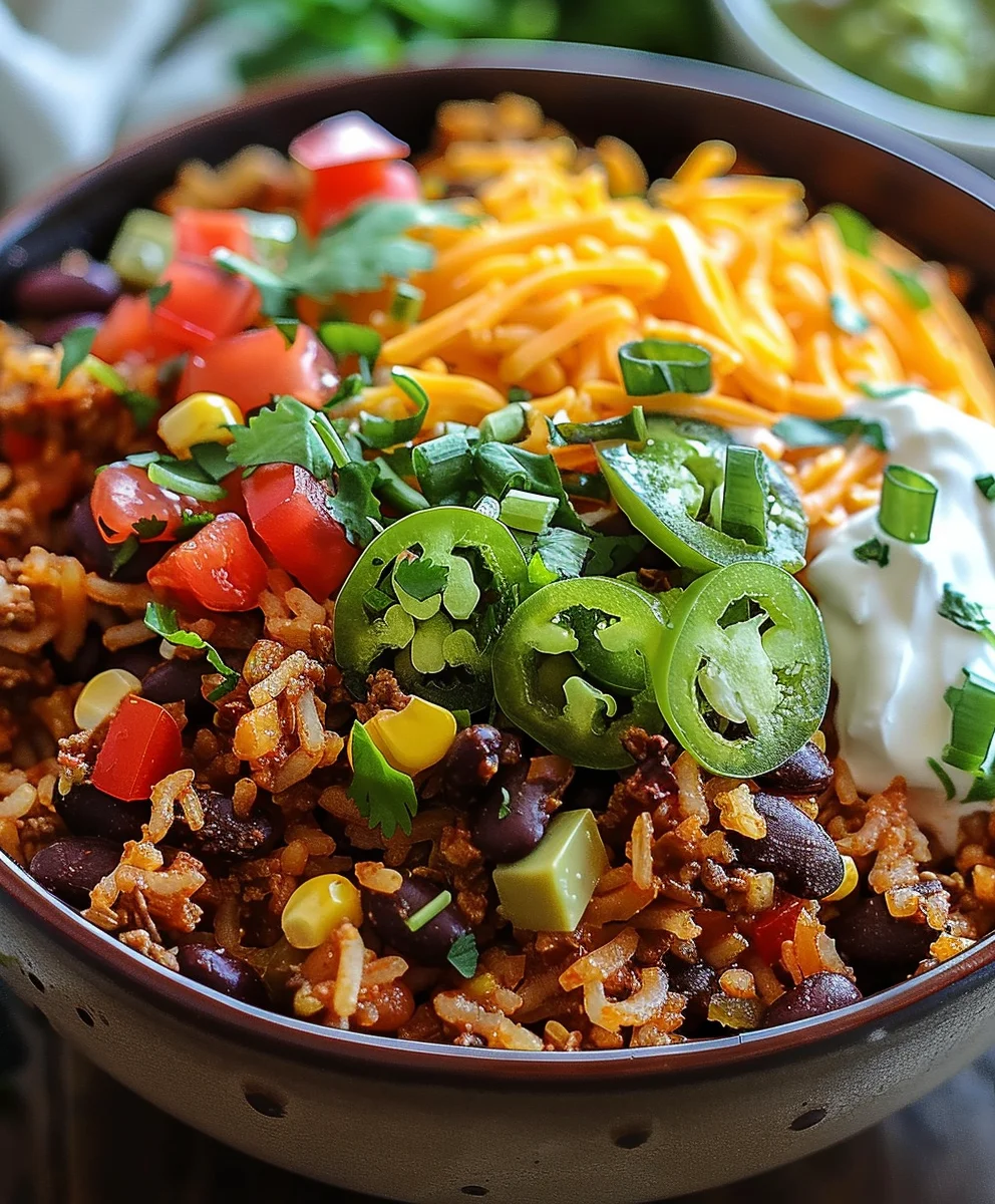 Herzhafte Taco Rice Bowl: Dein schnelles Beef-Rezept!