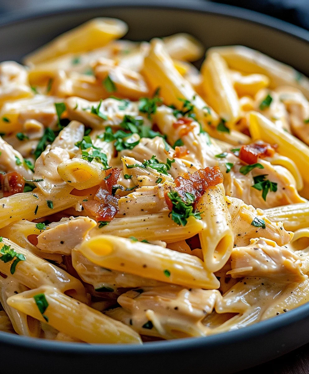 Crack Chicken Penne: Cremiger Geschmack, einfach unwiderstehlich.