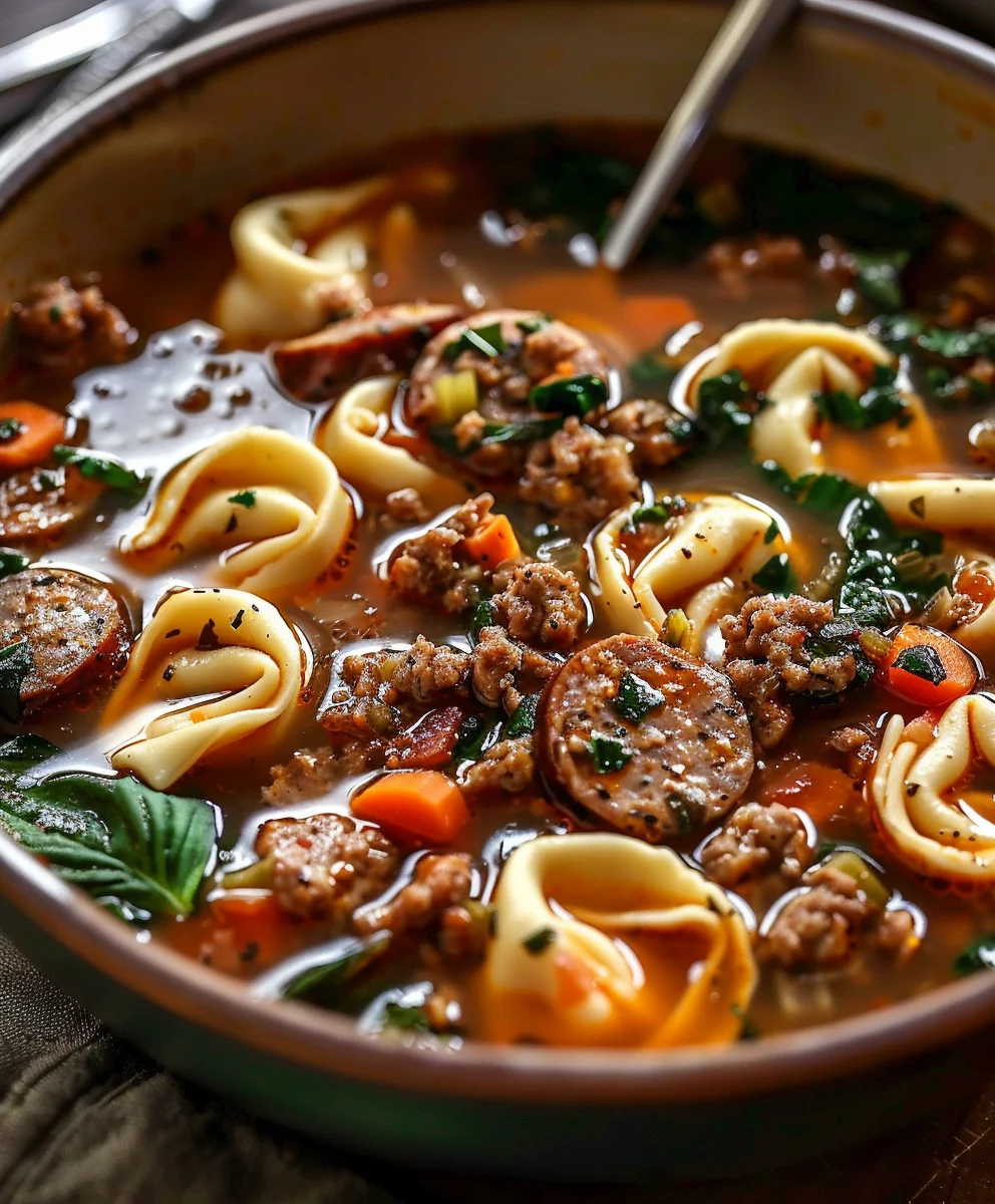 Wärmende Herbst-Tortellini-Suppe mit Rinderwurst – Einfach Genießen