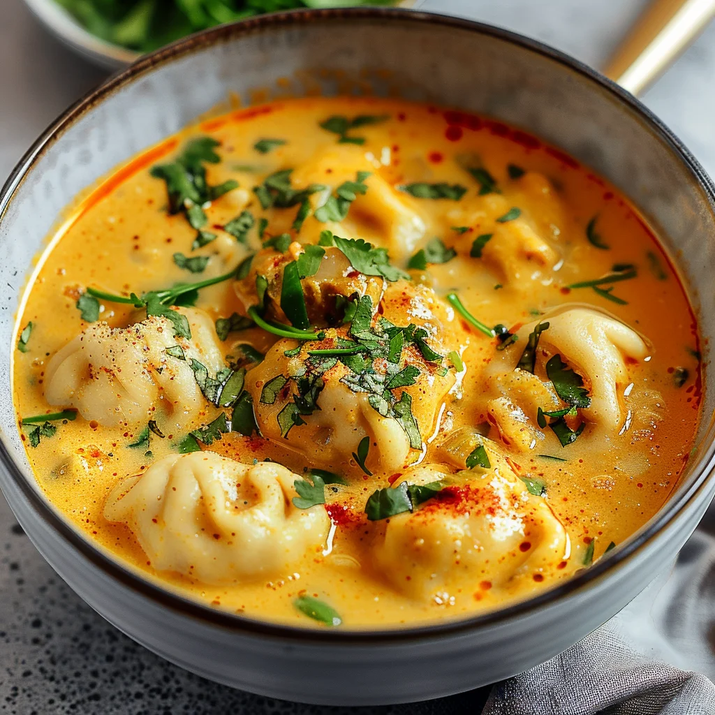 Exotische Kokos Curry Suppe & Dumplings: Schnell & Lecker!