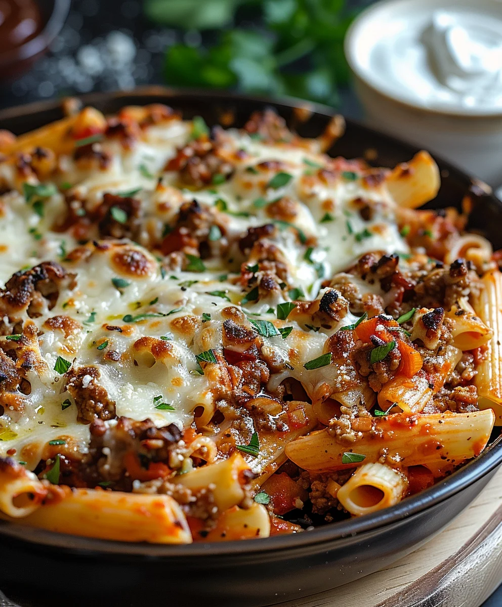 Griechischer Nudelauflauf Mediterraner Genuss