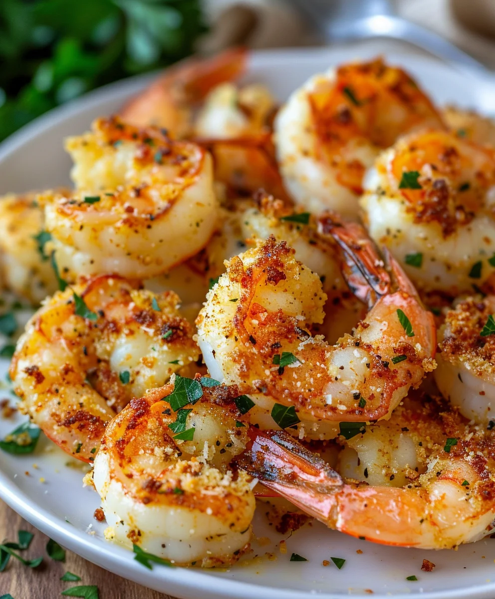 Air Fryer Knoblauch Parmesan Garnelen