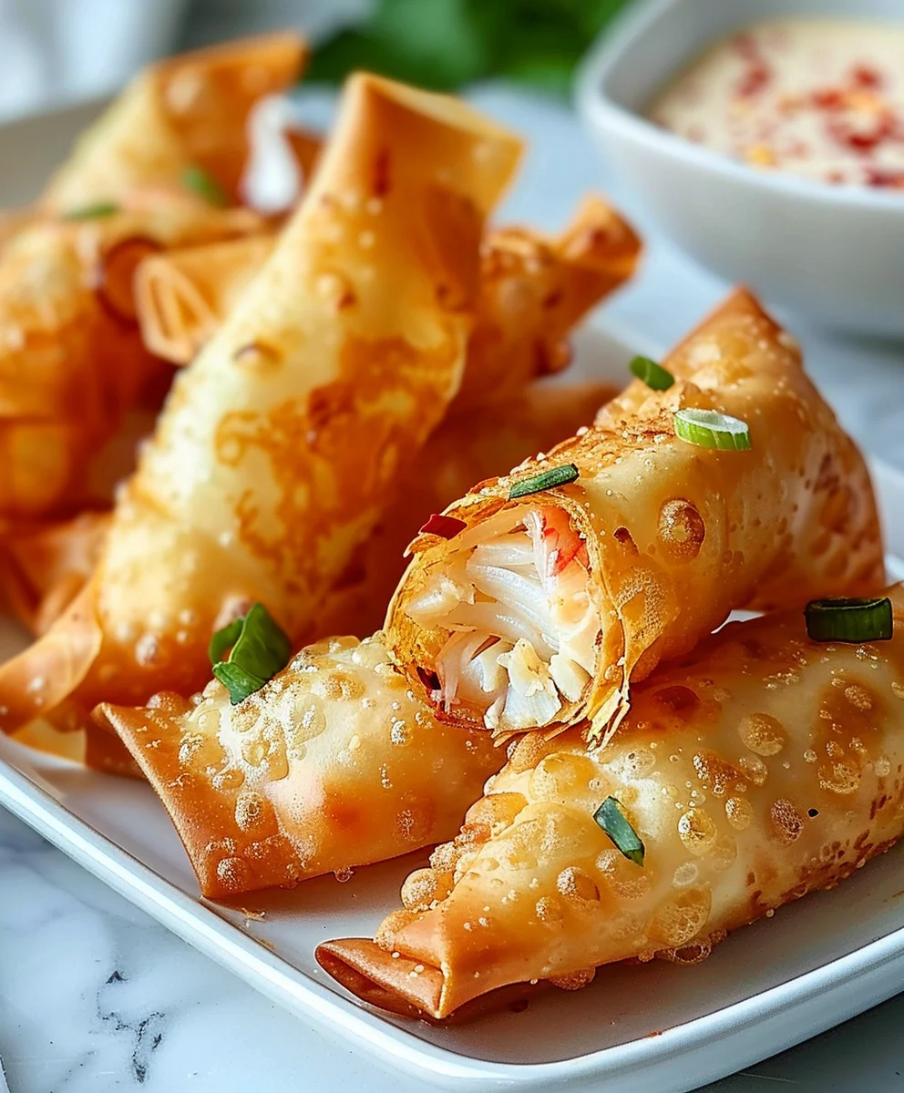 Einfache Reisblatt-Krabben-Rangoons