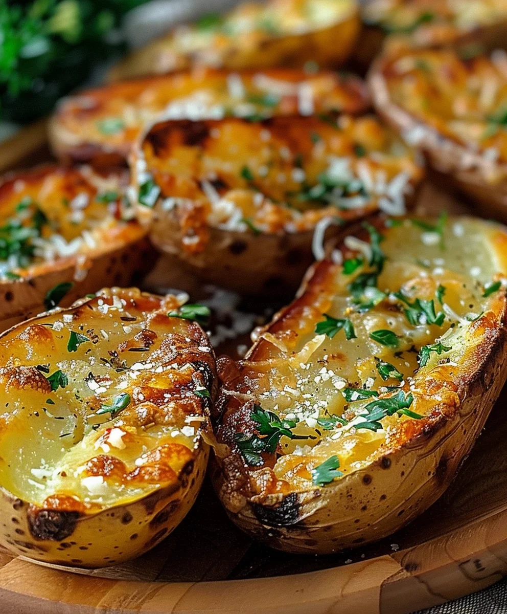 Perfekte Knusprige Knoblauch-Kräuter-Kartoffelschalen Rezept