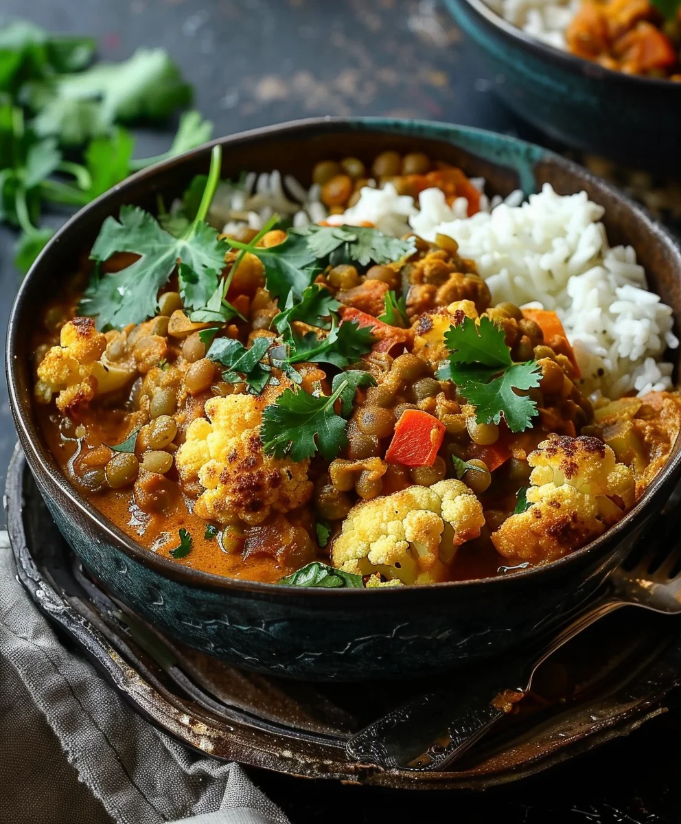 Geröstetes Blumenkohl Linsen Curry: Dein aromatischer Genuss