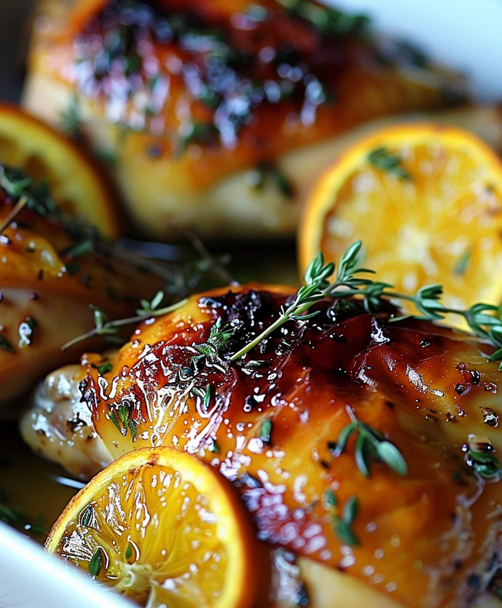 Süß-Herzhaftes Geröstetes Orangen-Hähnchen