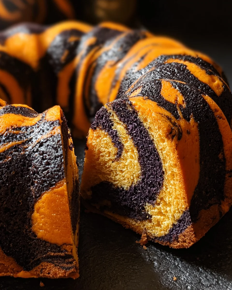 Spooky Swirl Halloween Bundt Cake – Dein Gruselkuchen!