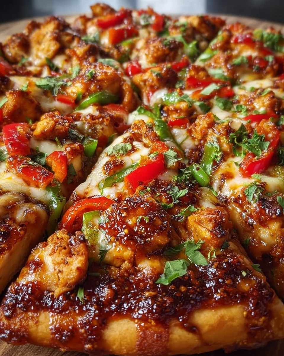 Chili-Knoblauch-Hähnchen-Pizza: pure Geschmacksexplosion!