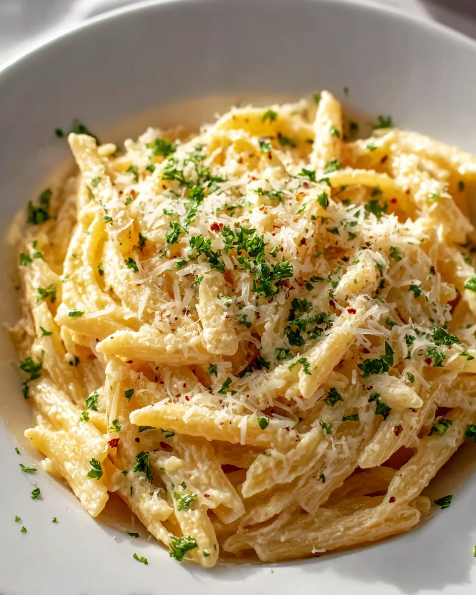 Cremige Knoblauch Pasta aus einem Topf: So schnell, so lecker!