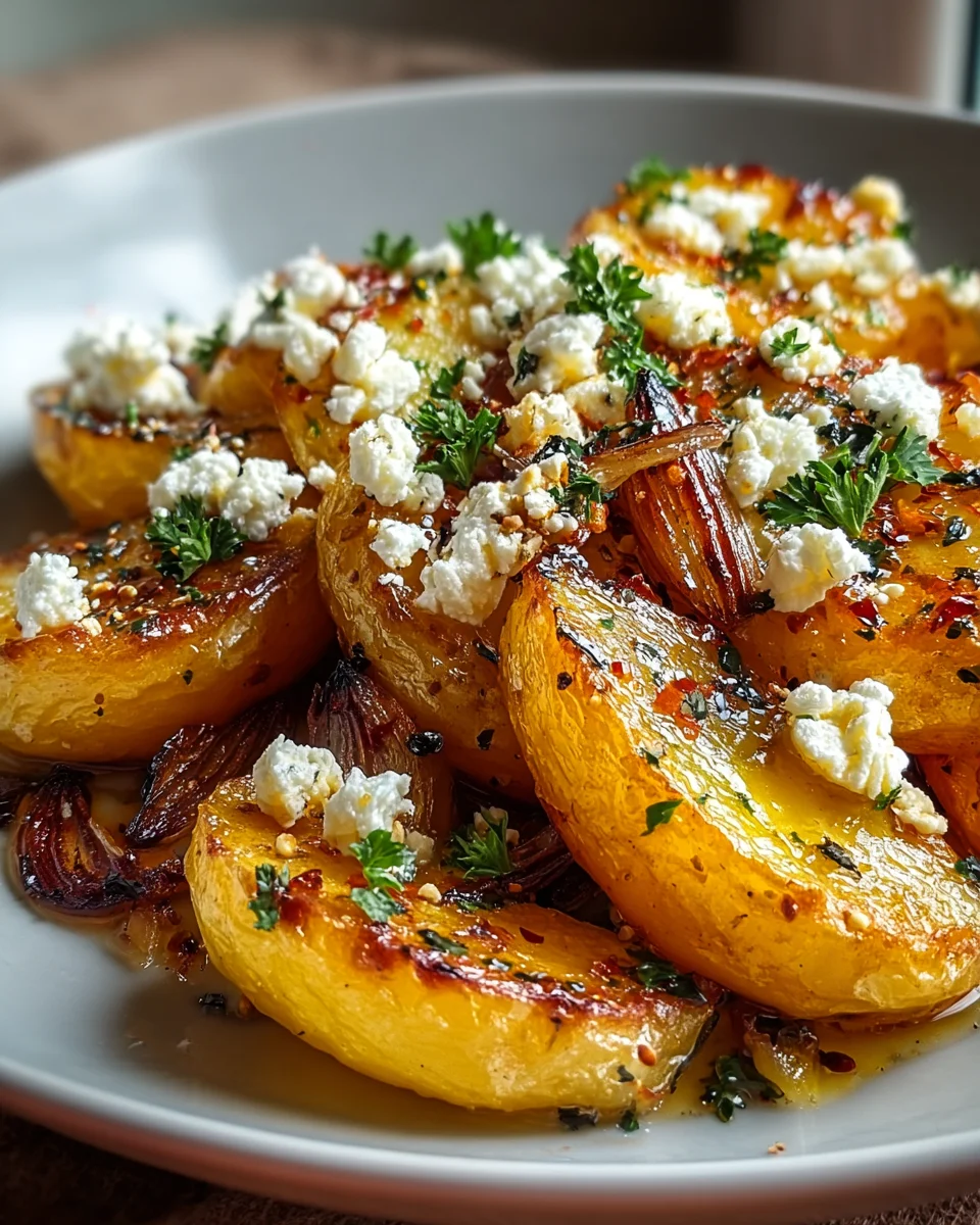Kartoffeln mit Feta & Knoblauch: Einfaches Ofengericht