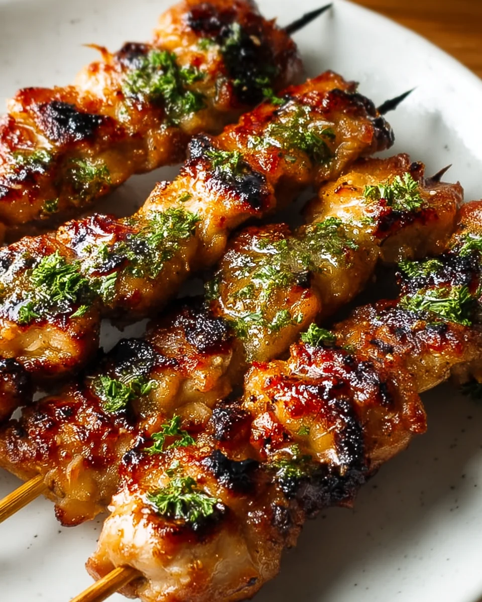 Gegrillte Thai Kokos-Hähnchenspieße: Exotisch lecker!