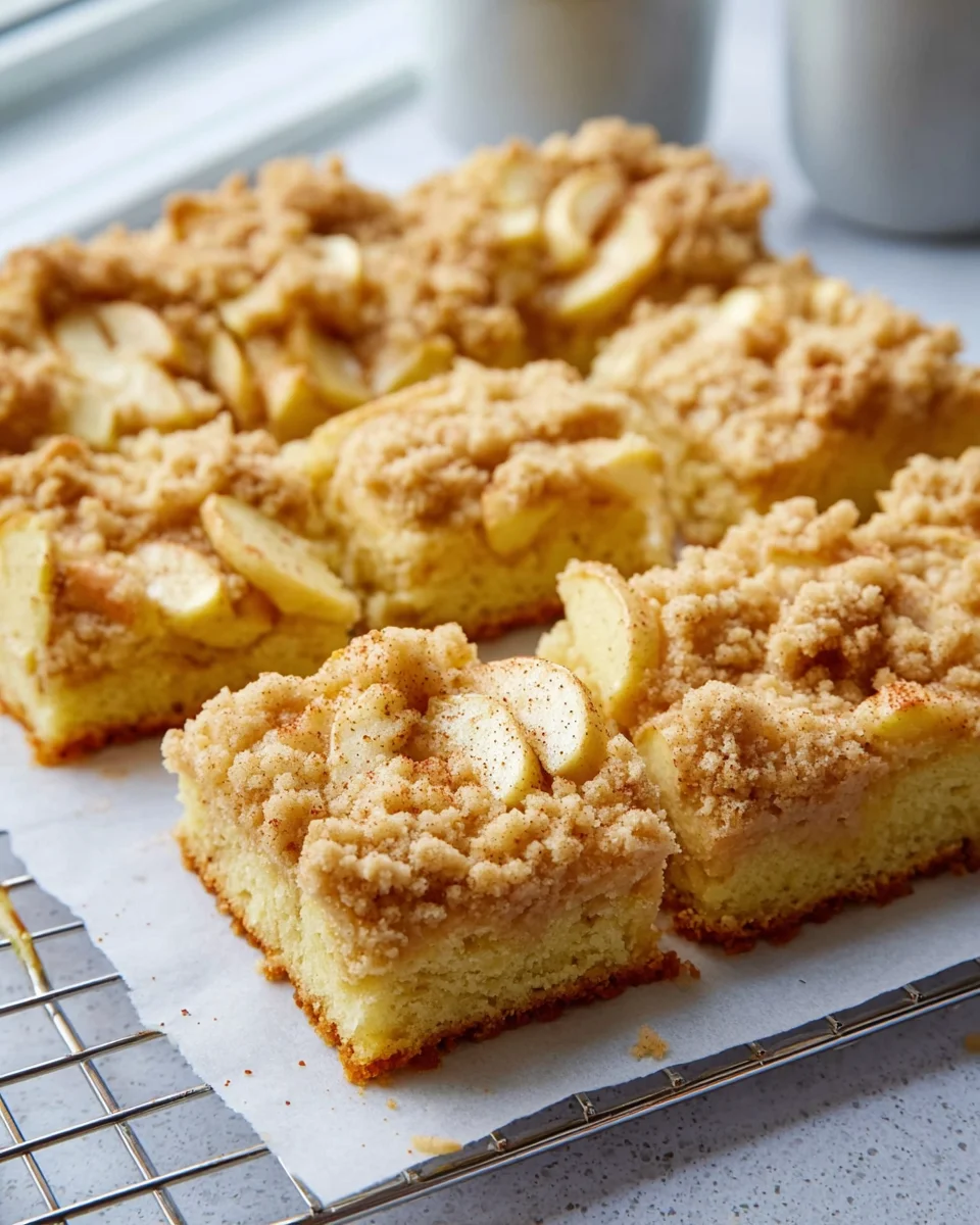 Saftiger Apfelkuchen vom Blech mit knusprigen Streuseln
