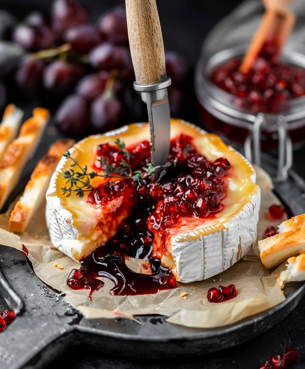 Halloween Bloody Baked Brie: Schaurig-guter Grusel-Snack!