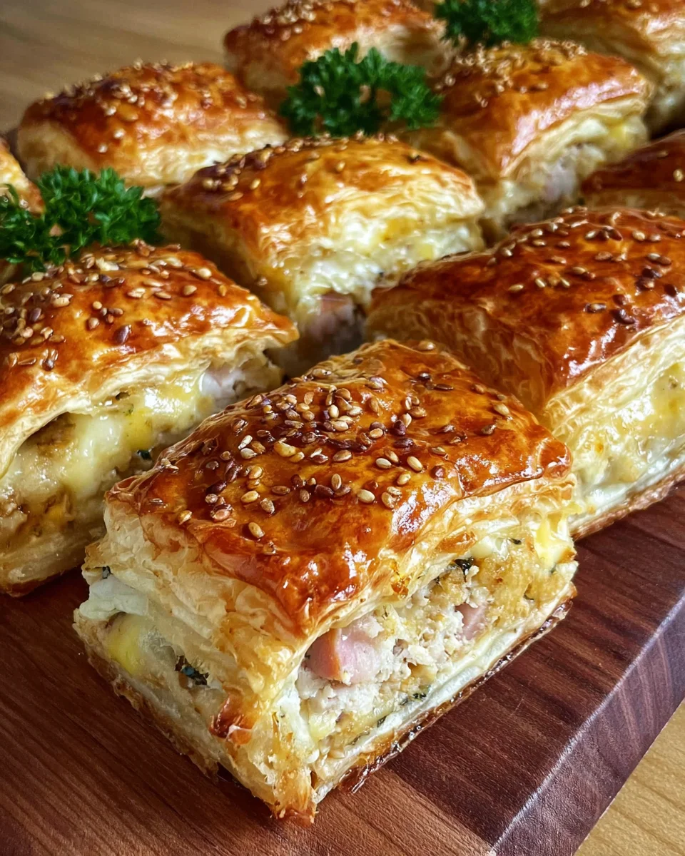 Leckere Blätterteig Puten-Käse Snacks: Schnell & einfach!