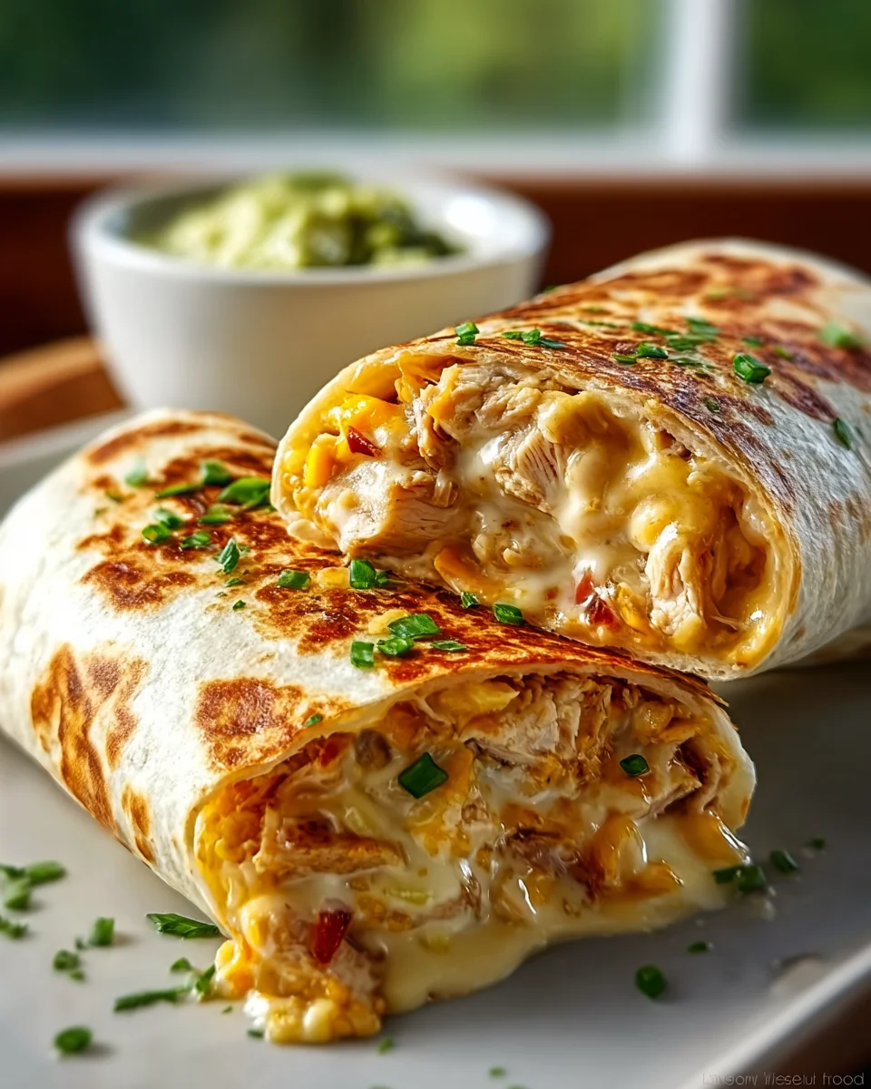 Schnelle Käse-Knoblauch Hähnchen Wraps: Dein Feierabend-Hit!