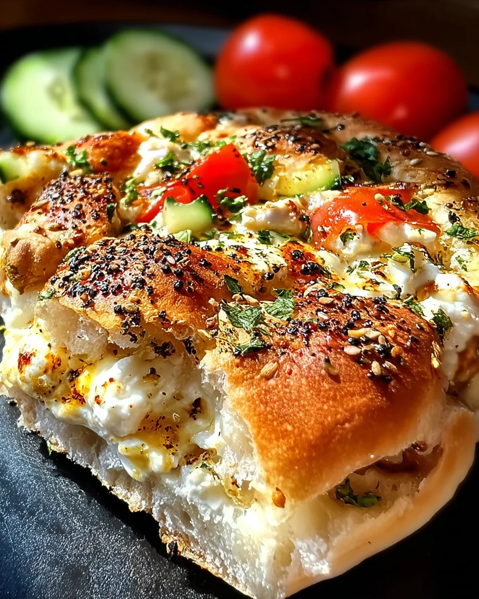 Cremiger Heisser Schafskaese Im Fladenbrot – einfach köstlich!