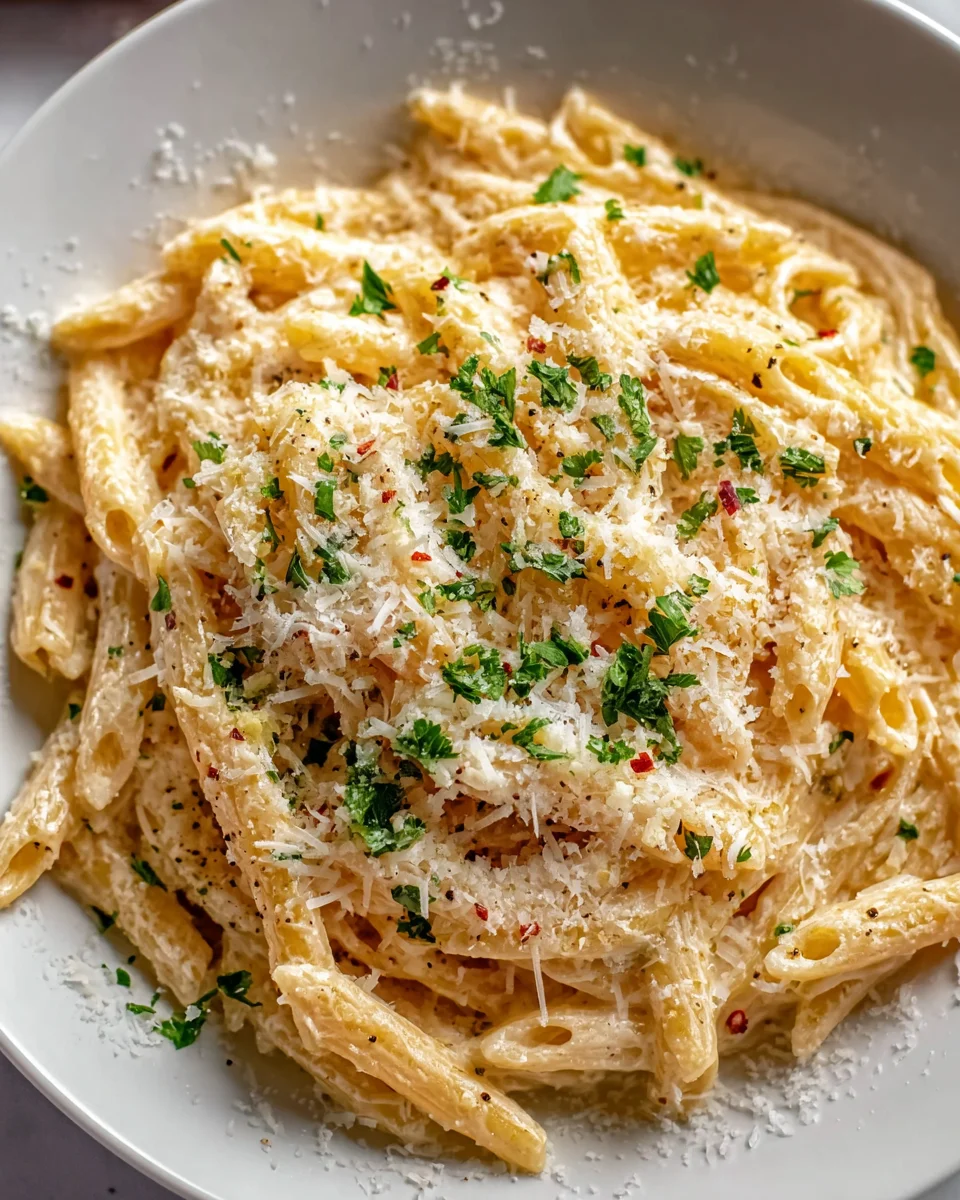 Cremige Knoblauch Pasta aus einem Topf: So schnell, so lecker!