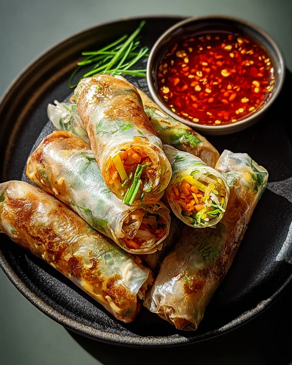 Air Fryer Reispapier Nudelrollen: Knusprig, Schnell, Lecker!