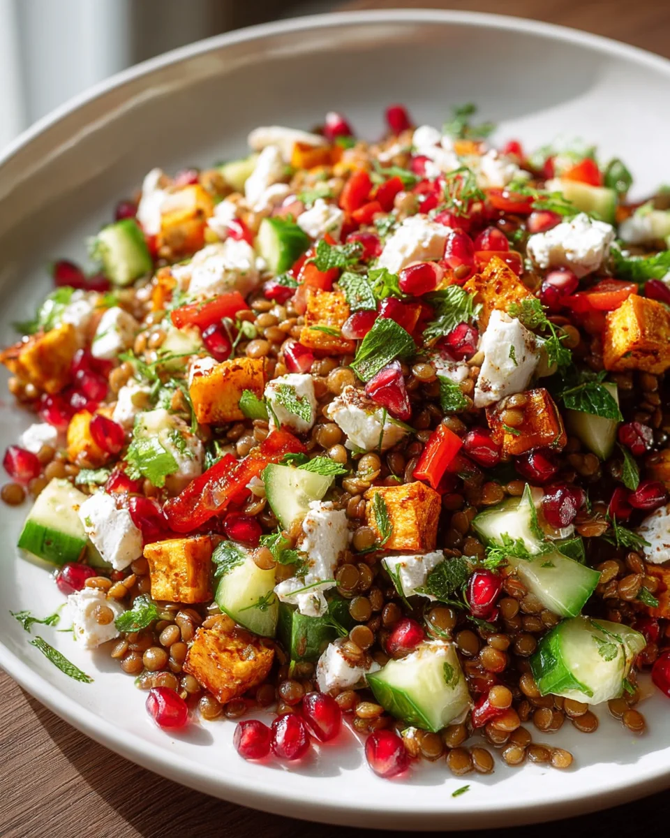Orientalischer Linsensalat Feta: Frisch, lecker & gesund!