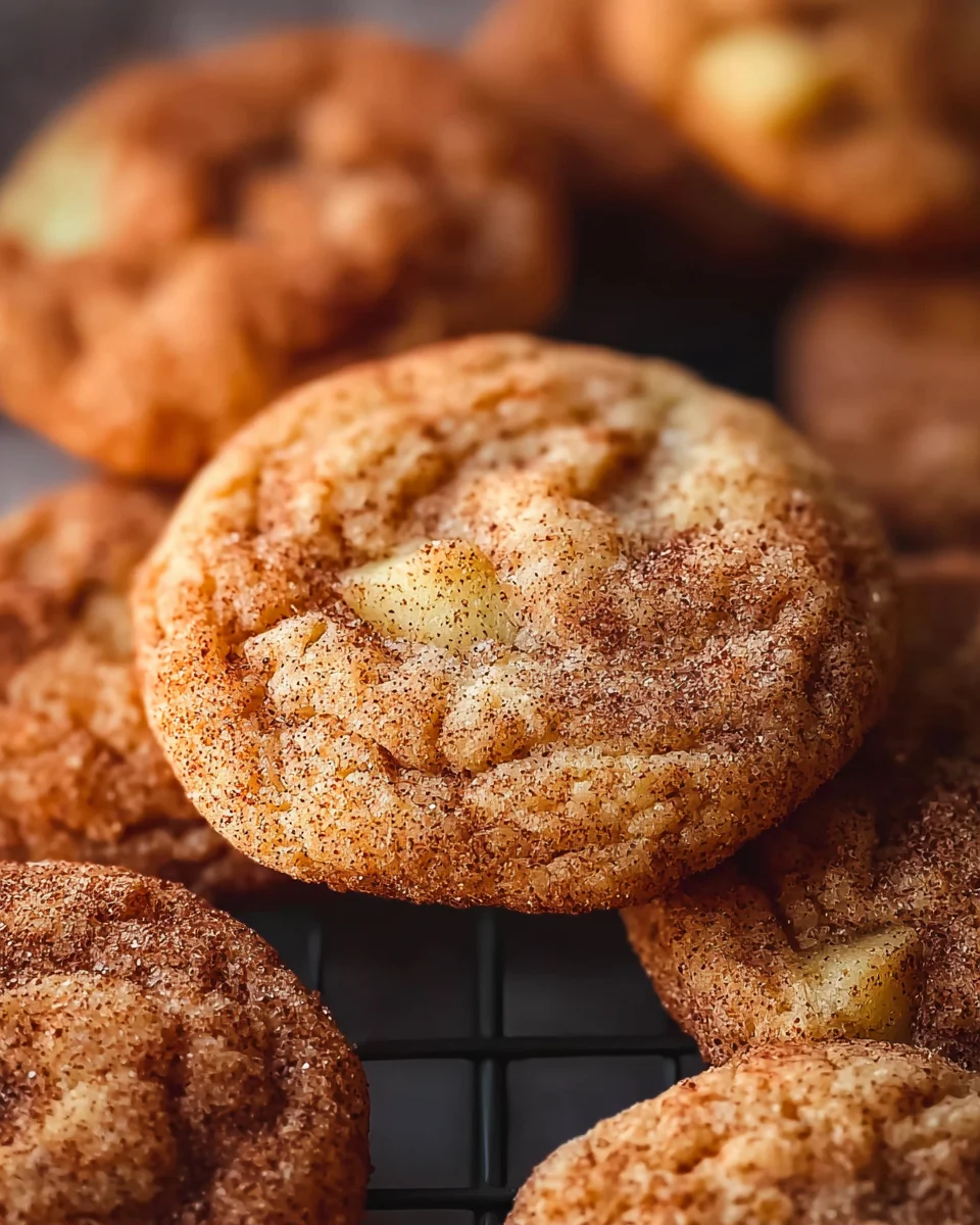 Gewürzte Apfel-Zimt Snickerdoodle Cookies – super lecker!