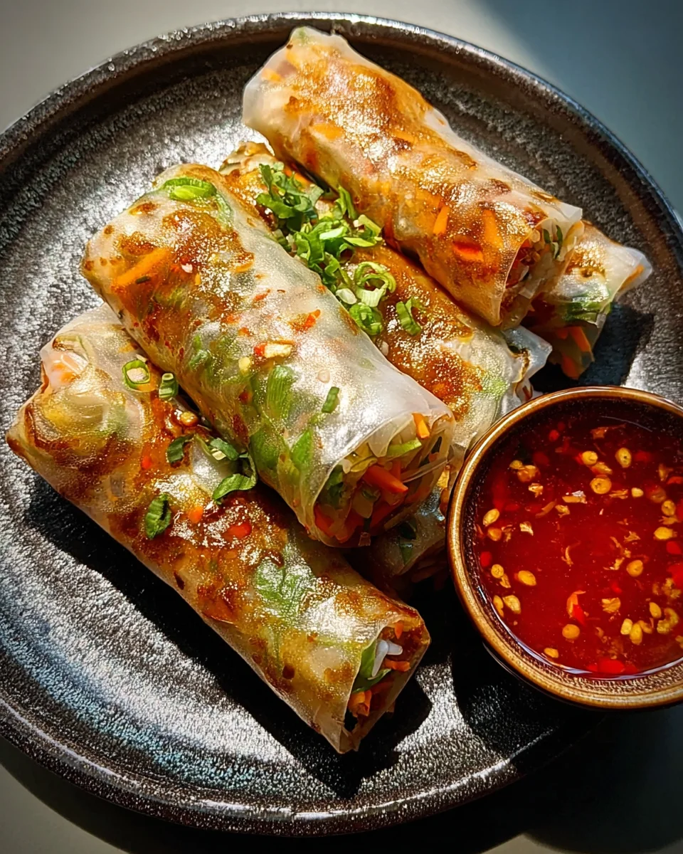 Air Fryer Reispapier Nudelrollen: Knusprig, Schnell, Lecker!