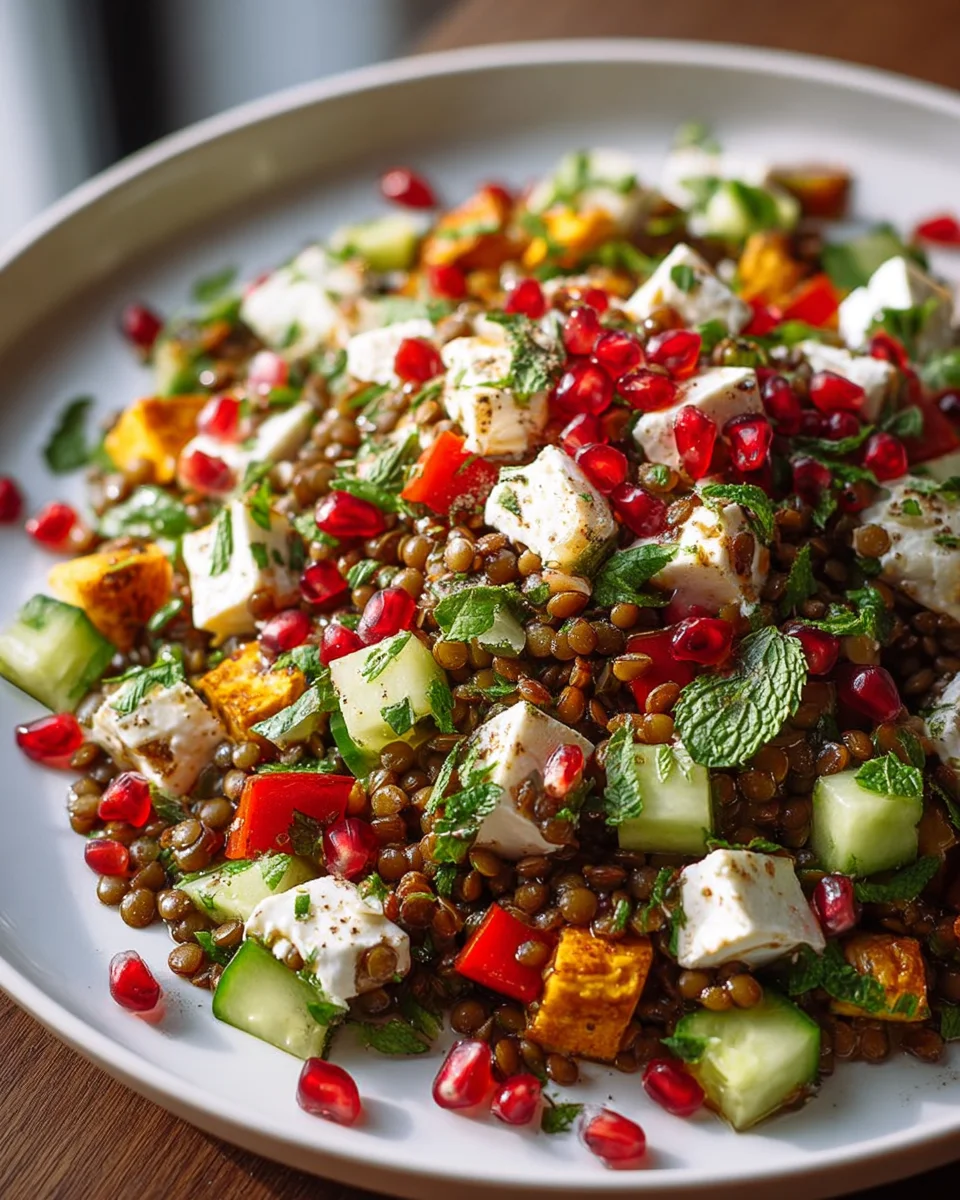 Orientalischer Linsensalat Feta: Frisch, lecker & gesund!