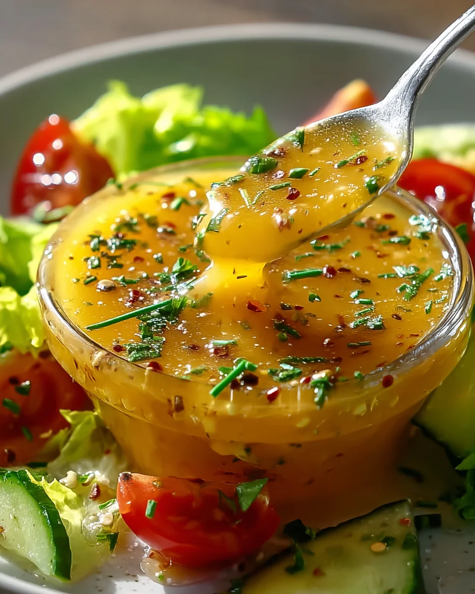 Honig-Senf-Zitronen-Vinaigrette für Salate – Schnell & Lecker