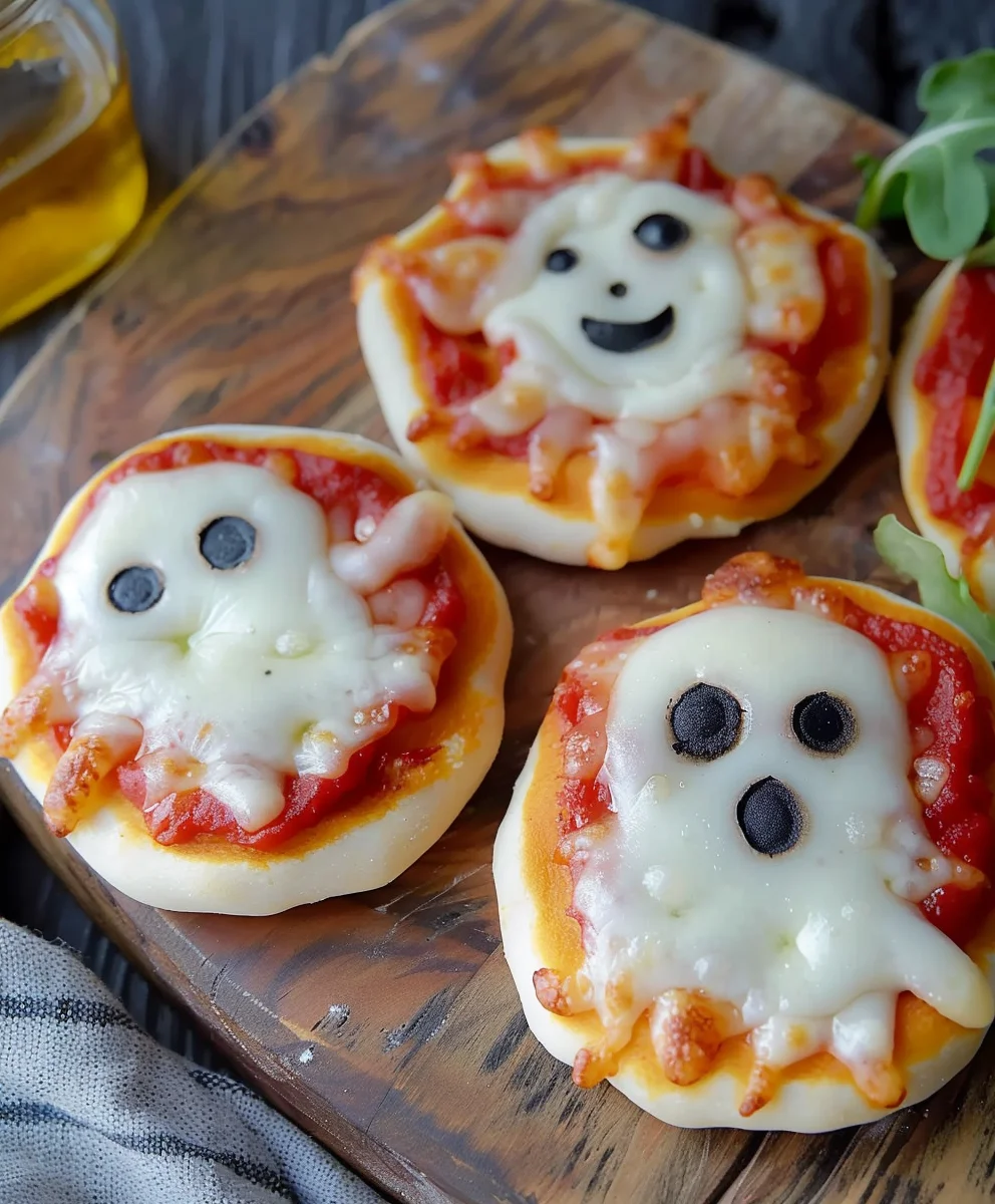 Mini Ghost Pizzas: Spukhaft leckerer Halloween-Snack!