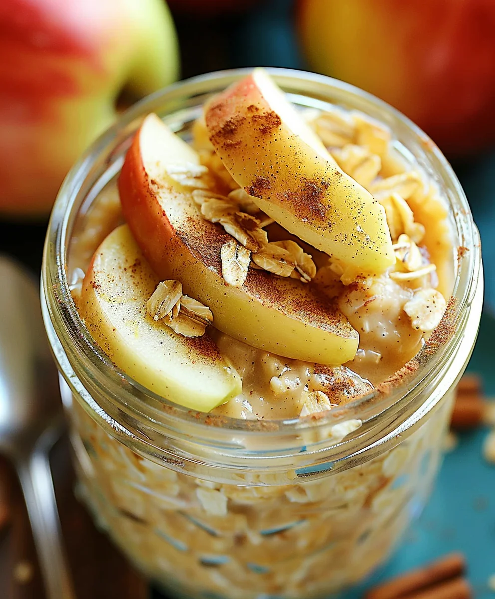 Cremige Apple Cinnamon Overnight Oats – Dein einfaches Rezept.