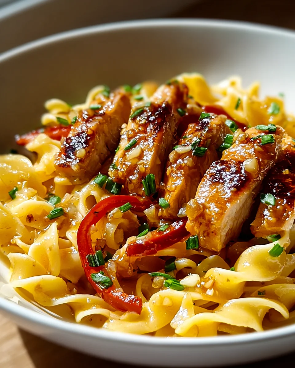 Honey Pepper Chicken Pasta: Süß-scharf & cremig lecker!