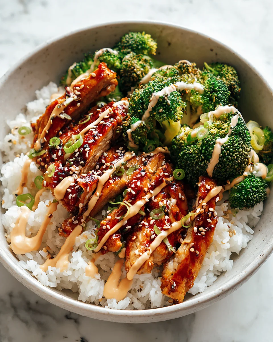 Sticky Chicken Bowls: Saftig, süß-würzig & einfach perfekt.