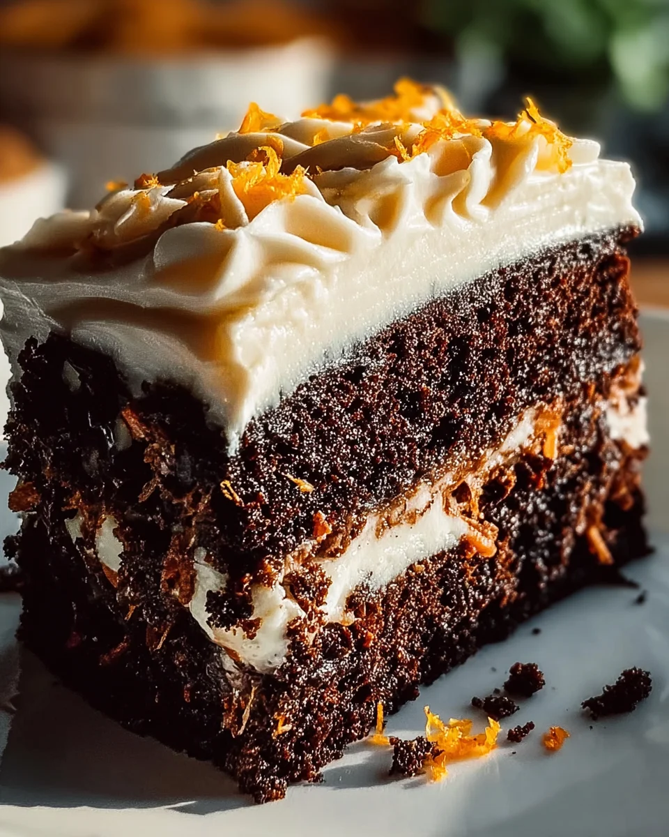 Unglaublicher Schoko Karottenkuchen Frischkäse Frosting Rezept