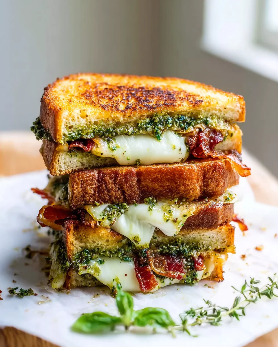 Genialer Sauerteig Pesto Grilled Cheese: Schnell & Geschmackvoll