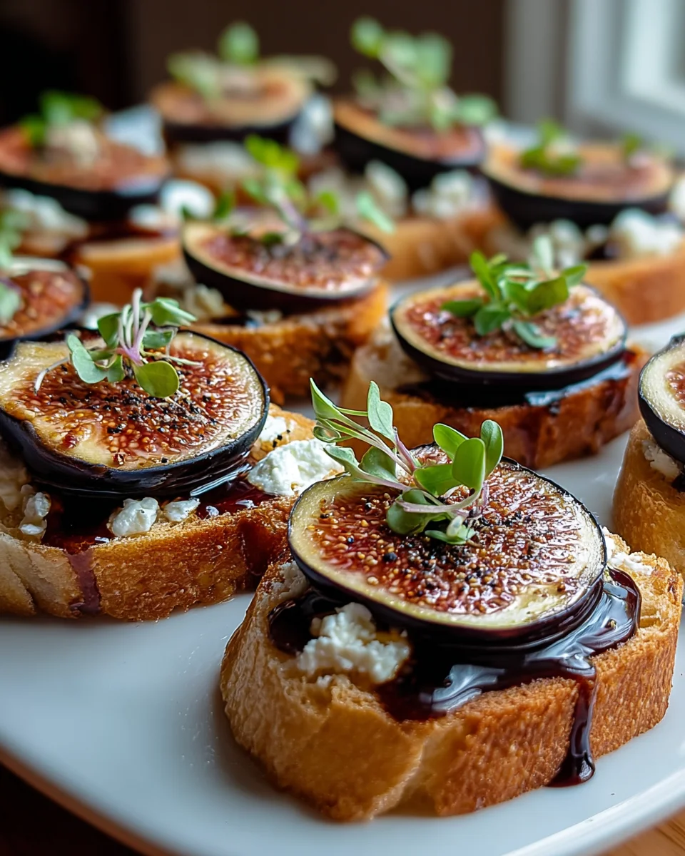 Balsamico Ofenfeigen Crostinis: Rezept für jeden Anlass
