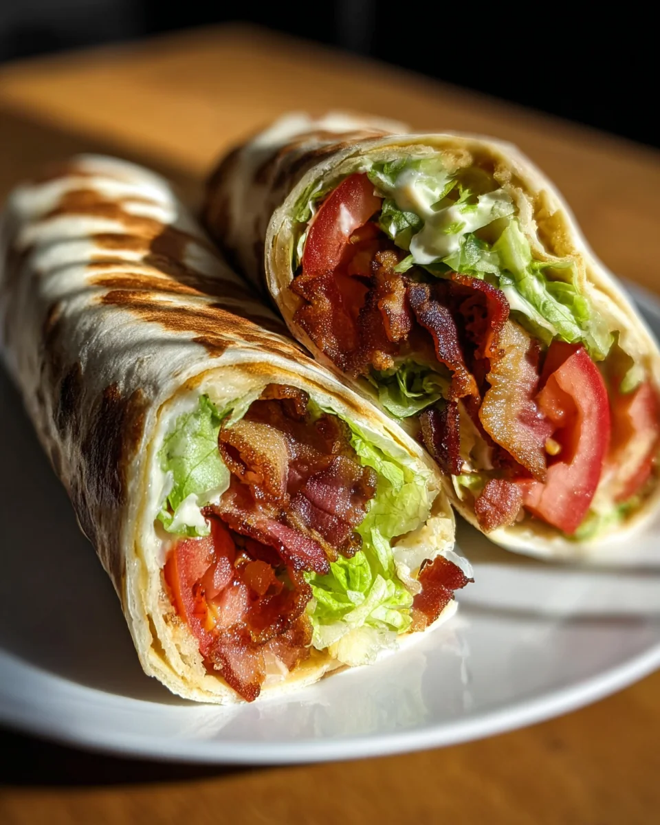 Exquisite Rind-Bacon Wraps: BLT-Genuss mit Geheimsoße!