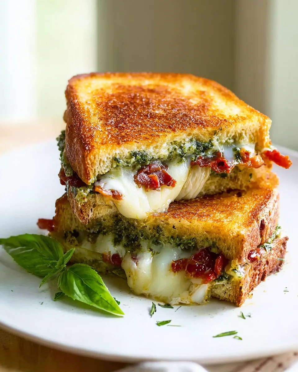 Genialer Sauerteig Pesto Grilled Cheese: Schnell & Geschmackvoll
