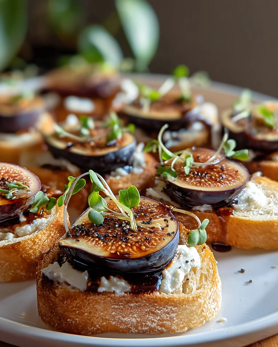 Balsamico Ofenfeigen Crostinis: Rezept für jeden Anlass