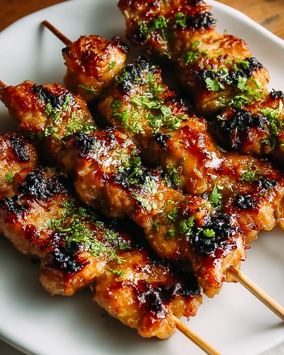 Gegrillte Thai Kokos-Hähnchenspieße: Exotisch lecker!