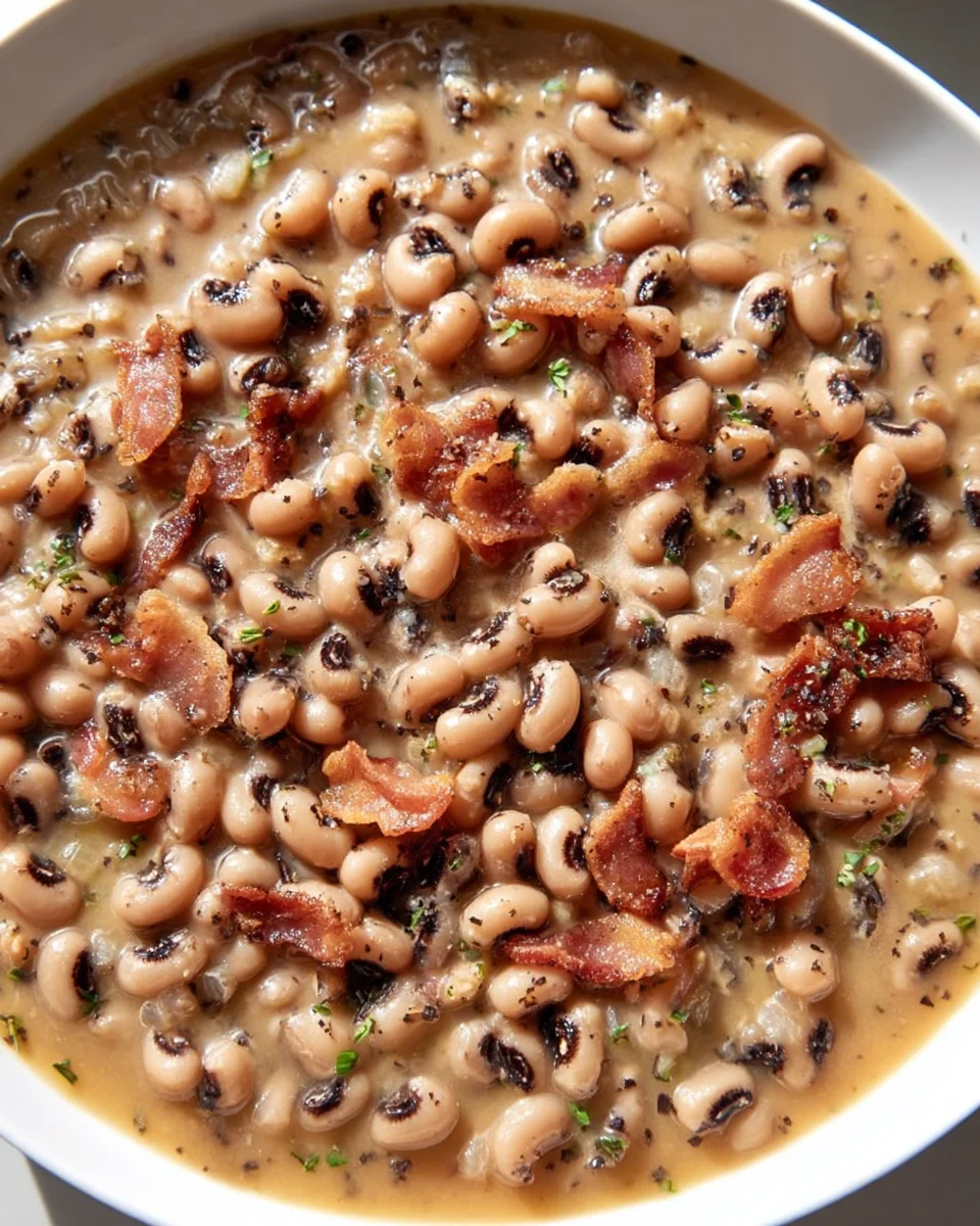 Black Eyed Peas mit Rindfleisch-Bacon – Soul Food