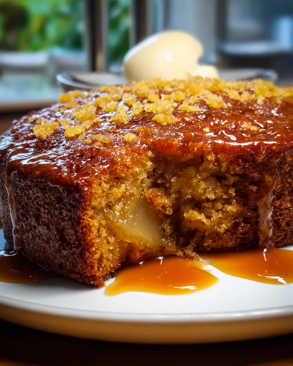 Sticky Pear and Ginger Cake