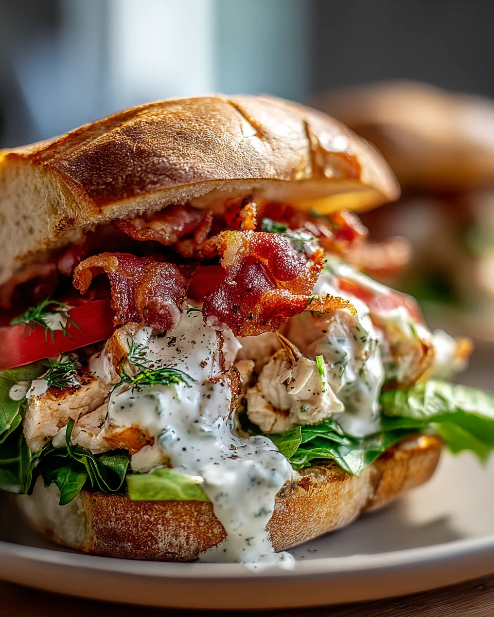 Chopped Chicken Beef Bacon Ranch Sandwich: Blitz-Geschmacksbombe!