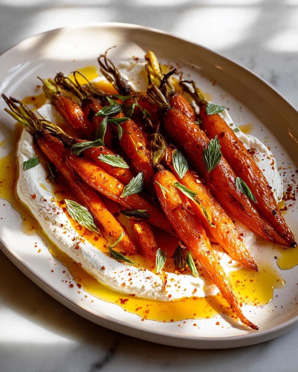 Geröstete Karotten: Cremiger Ricotta & Würzig-scharfe Chili-Butter