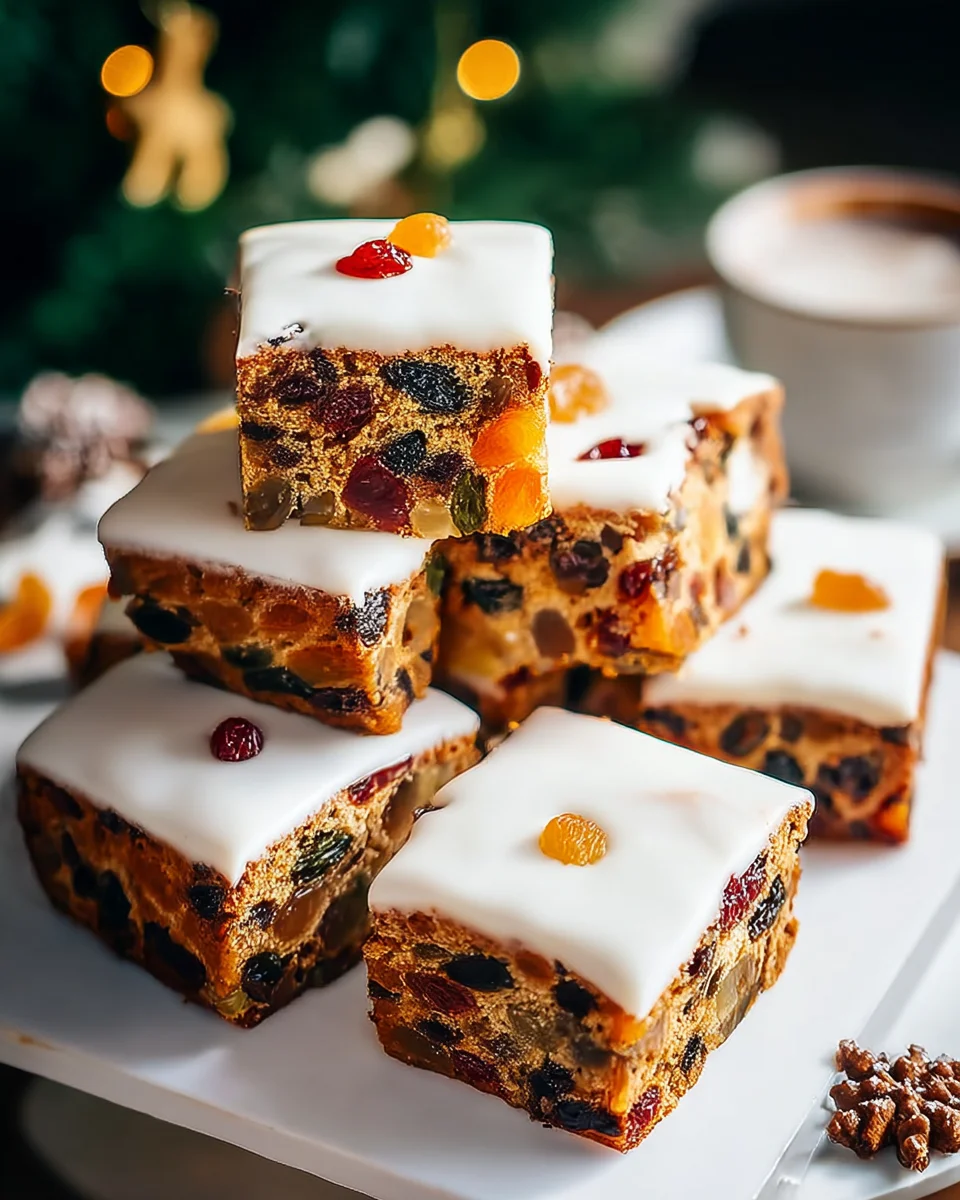 Festlicher Weihnachtlicher Obstkuchen Traybake – Einfach Lecker!