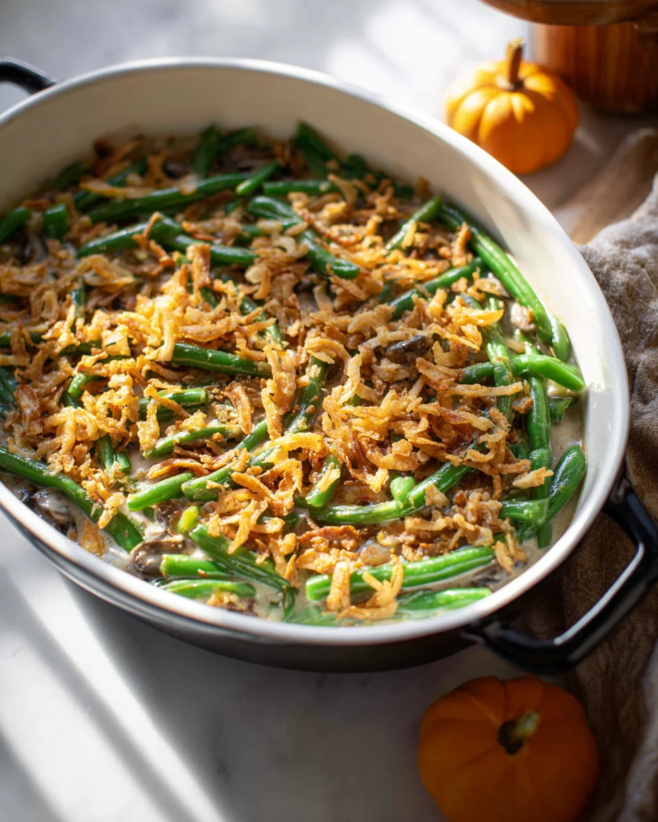 Vegane grüne Bohnenauflauf - Köstlich und einfach zubereiten!