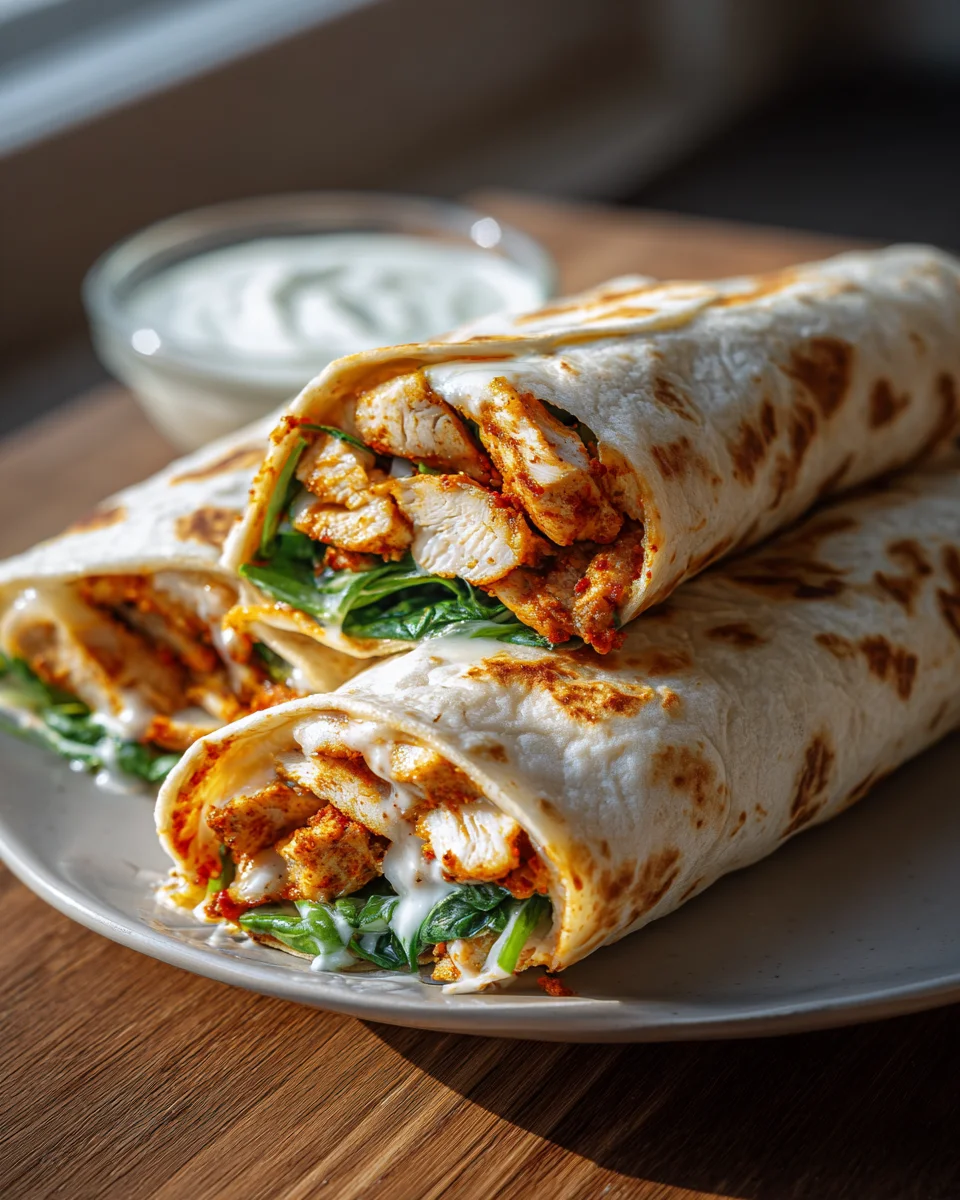 Knusprige Air Fryer Chicken Mozzarella Wraps - Lecker & Einfach!