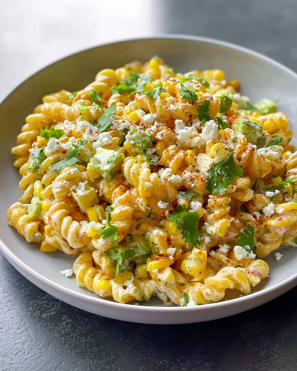 Cremiger Mexikanischer Street Corn Nudelsalat – Einfach köstlich!