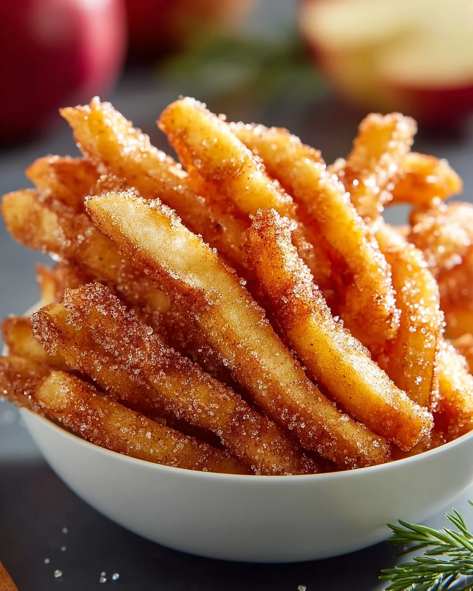 Knusprige Apfelsticks aus dem Airfryer – Dein gesunder Snack!